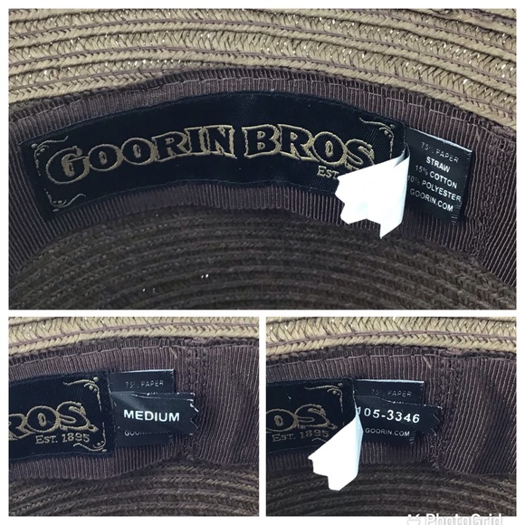 Goorin Bros. Lady Kari Brown Straw Cloche Hat, Med - Picture 14 of 14